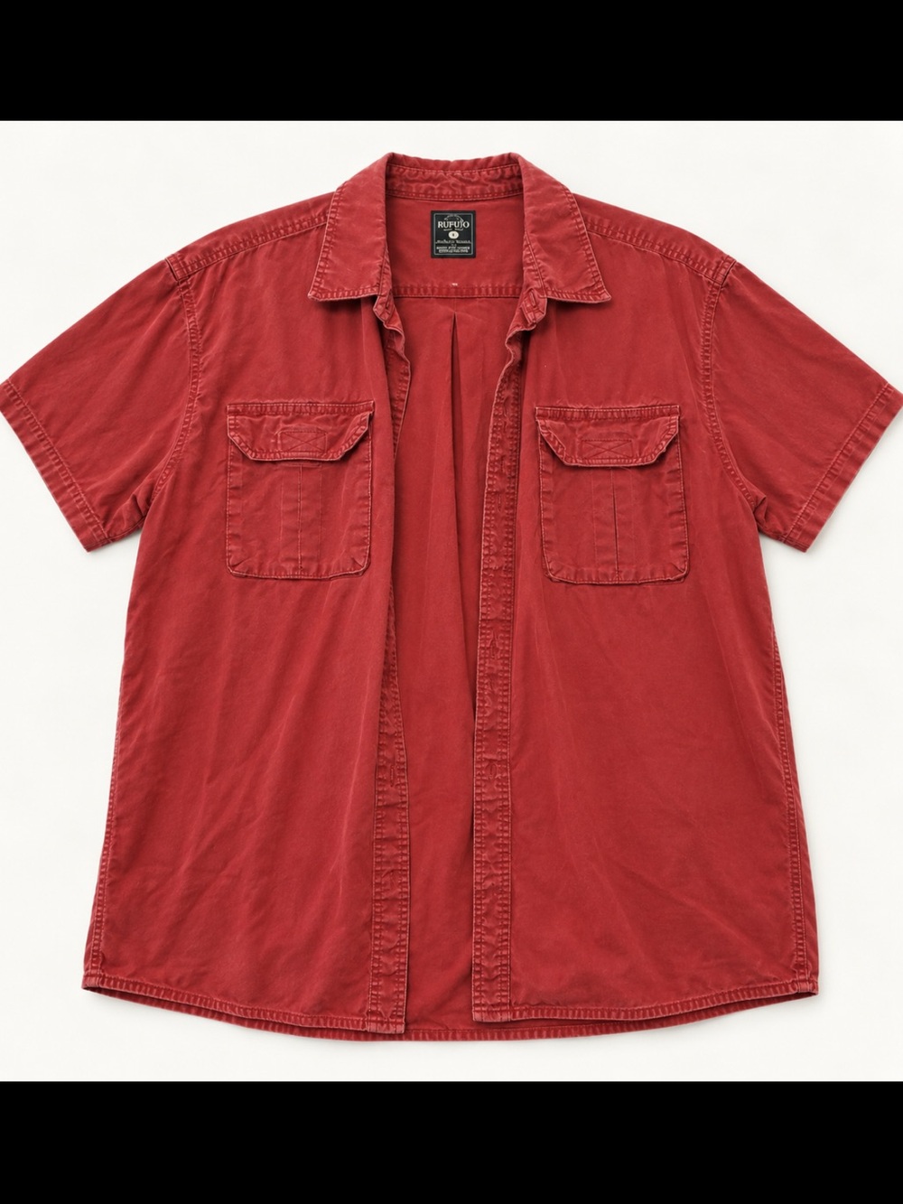 RedHead Men's Short-Sleeve Button-Down Shirt in Red